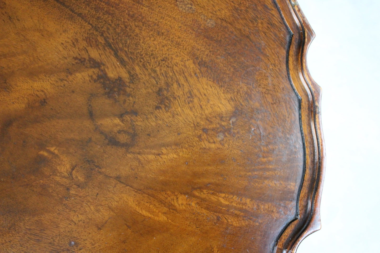 Mahogany Pie Crust Occasional Table - Kernow Furniture