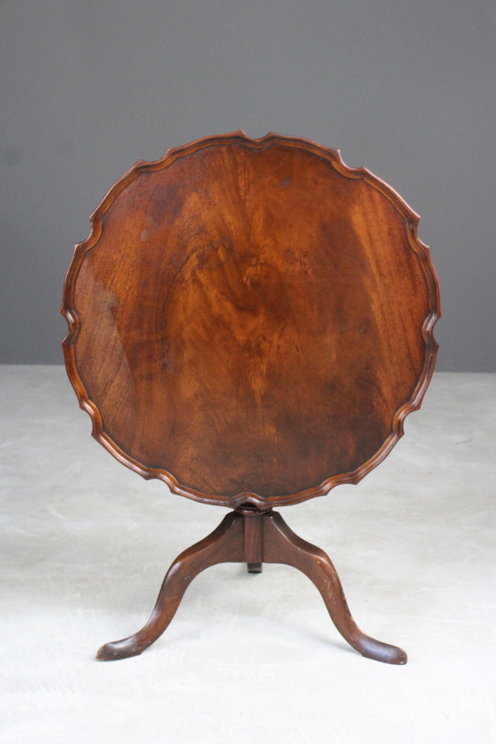 Mahogany Pie Crust Occasional Table - Kernow Furniture