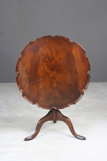 Mahogany Pie Crust Occasional Table - Kernow Furniture