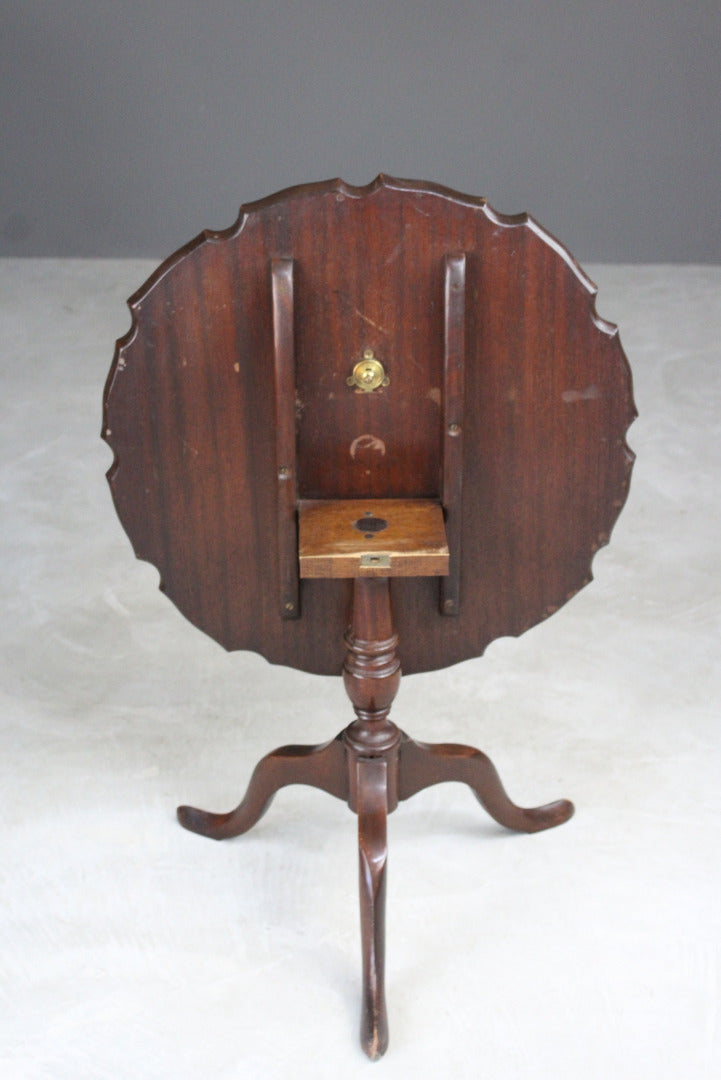 Mahogany Pie Crust Occasional Table - Kernow Furniture