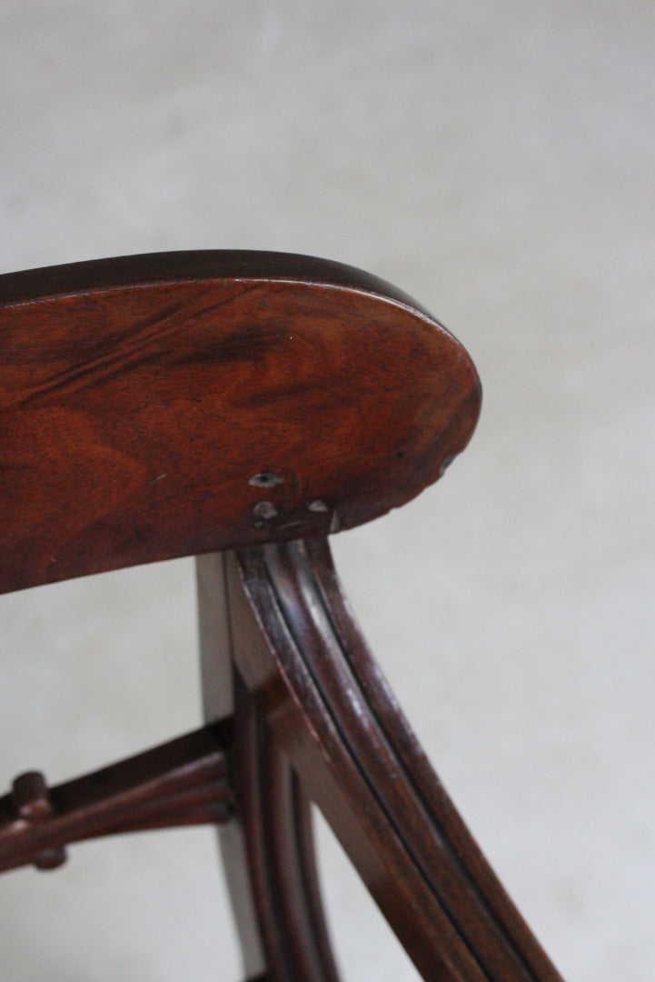 Antique Mahogany Carver Chair - Kernow Furniture