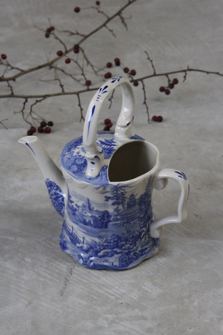 Past Times Blue & White Watering Can House Plants - Kernow Furniture