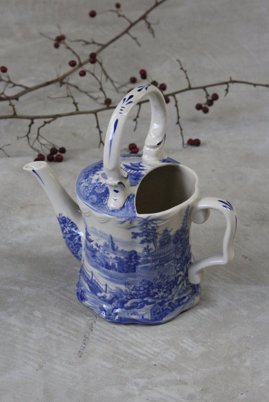 Past Times Blue & White Watering Can House Plants - Kernow Furniture