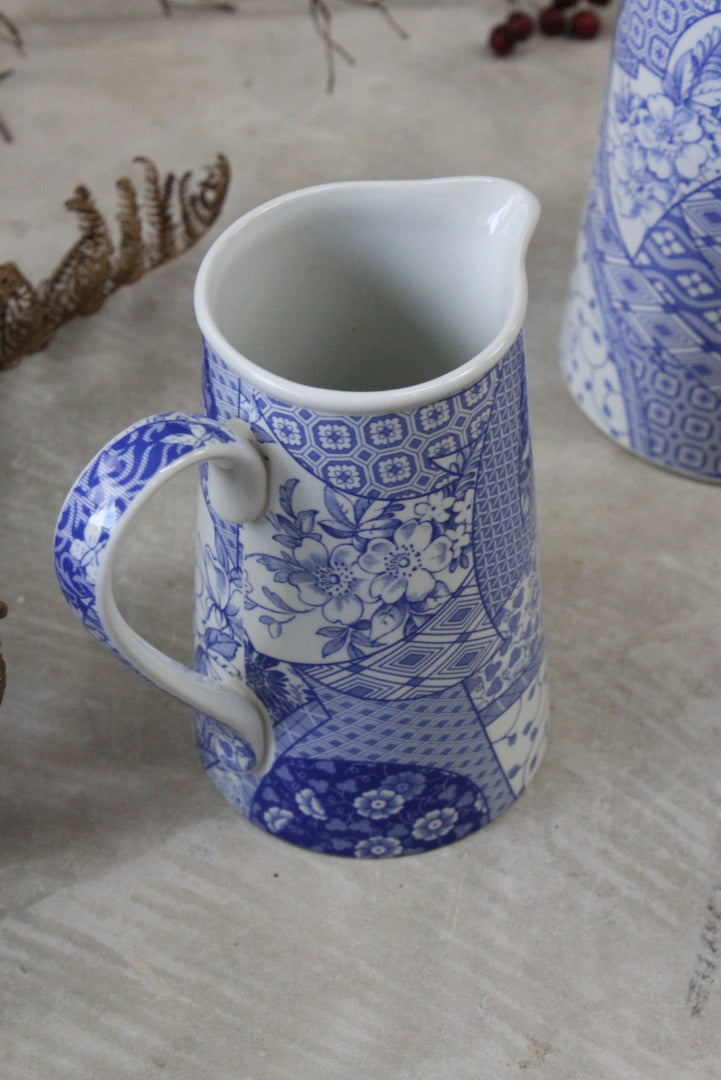 Spode Penny Lane Pair Blue & White Jugs - Kernow Furniture