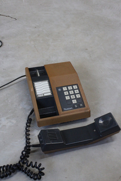 Retro BT Brown Leather Phone - Kernow Furniture