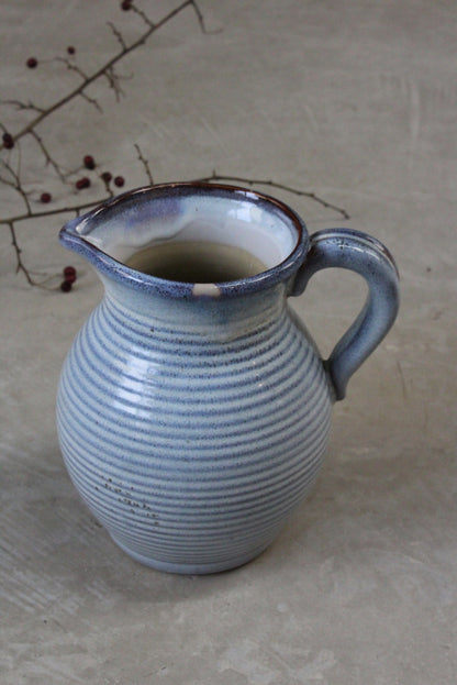 Large Blue Pottery Jug - Kernow Furniture