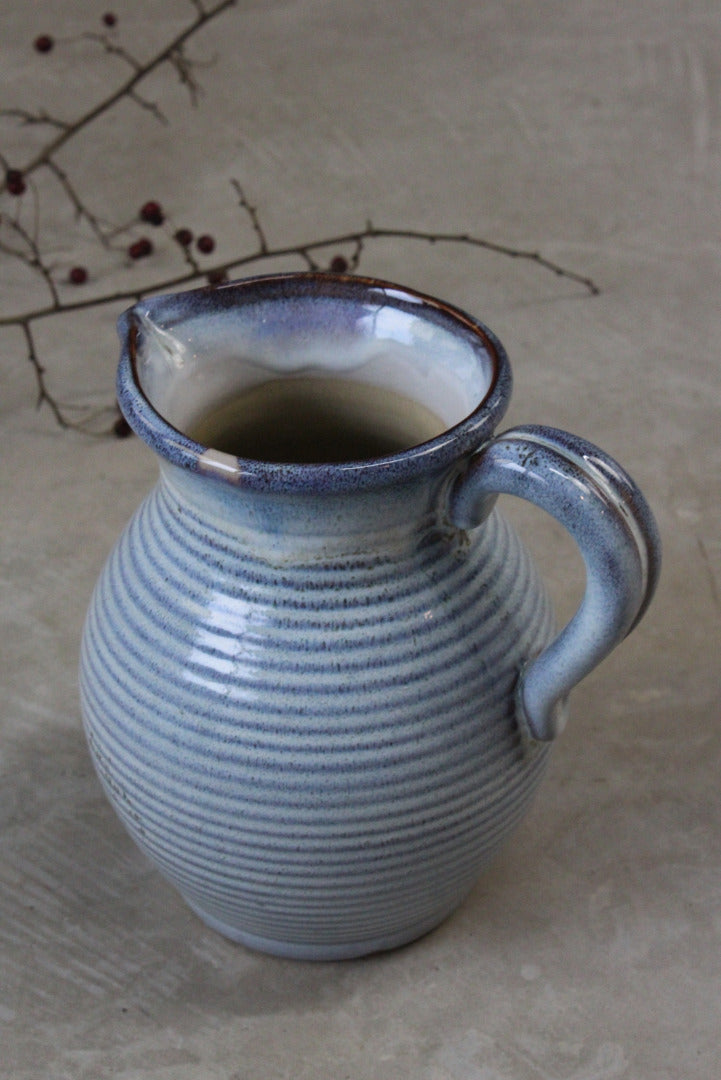 Large Blue Pottery Jug - Kernow Furniture