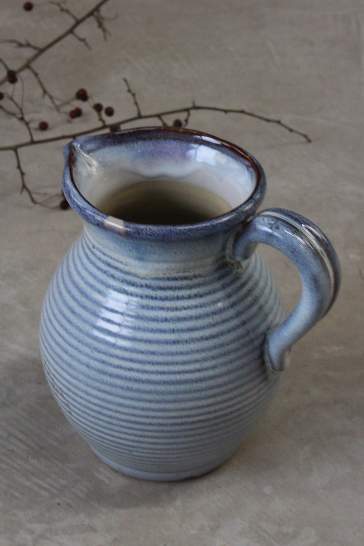 Large Blue Pottery Jug - Kernow Furniture