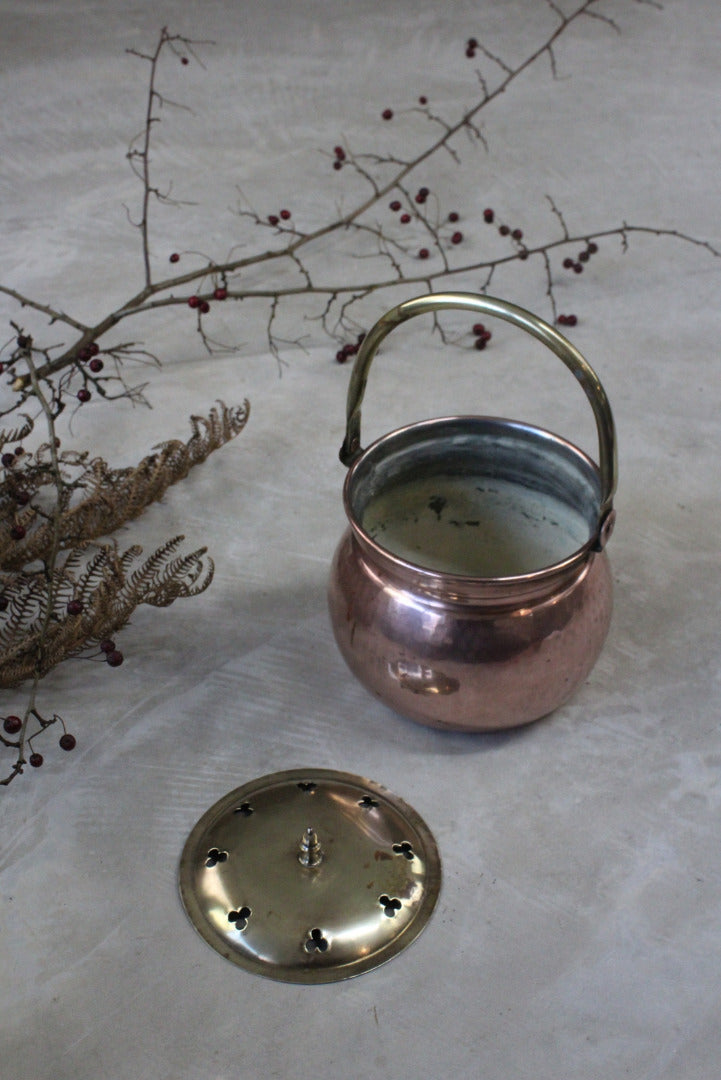 Hammered Copper Potpourri Simmering Pot - Kernow Furniture