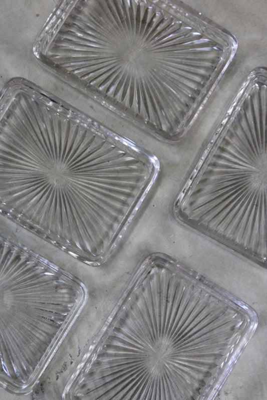 5 Vintage Glass Dishes - Kernow Furniture