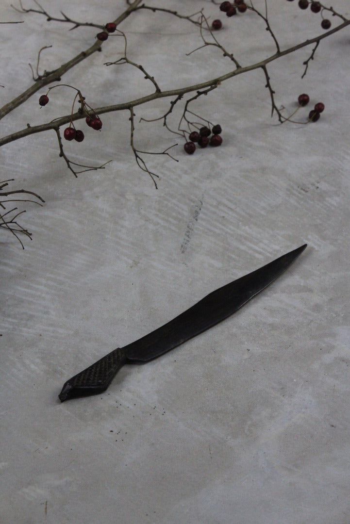 Carved African Letter Opener - Kernow Furniture