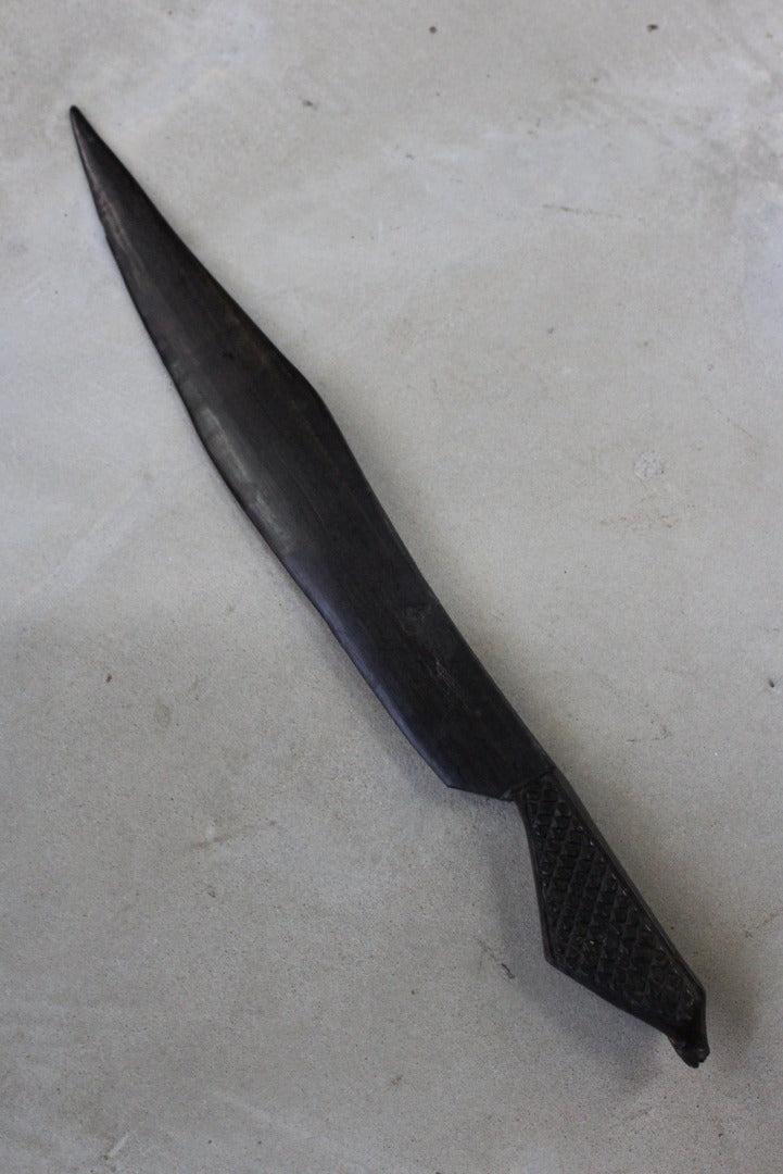 Carved African Letter Opener - Kernow Furniture