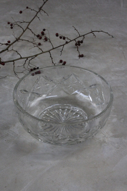 Cut Glass Trifle Serving Bowl - Kernow Furniture