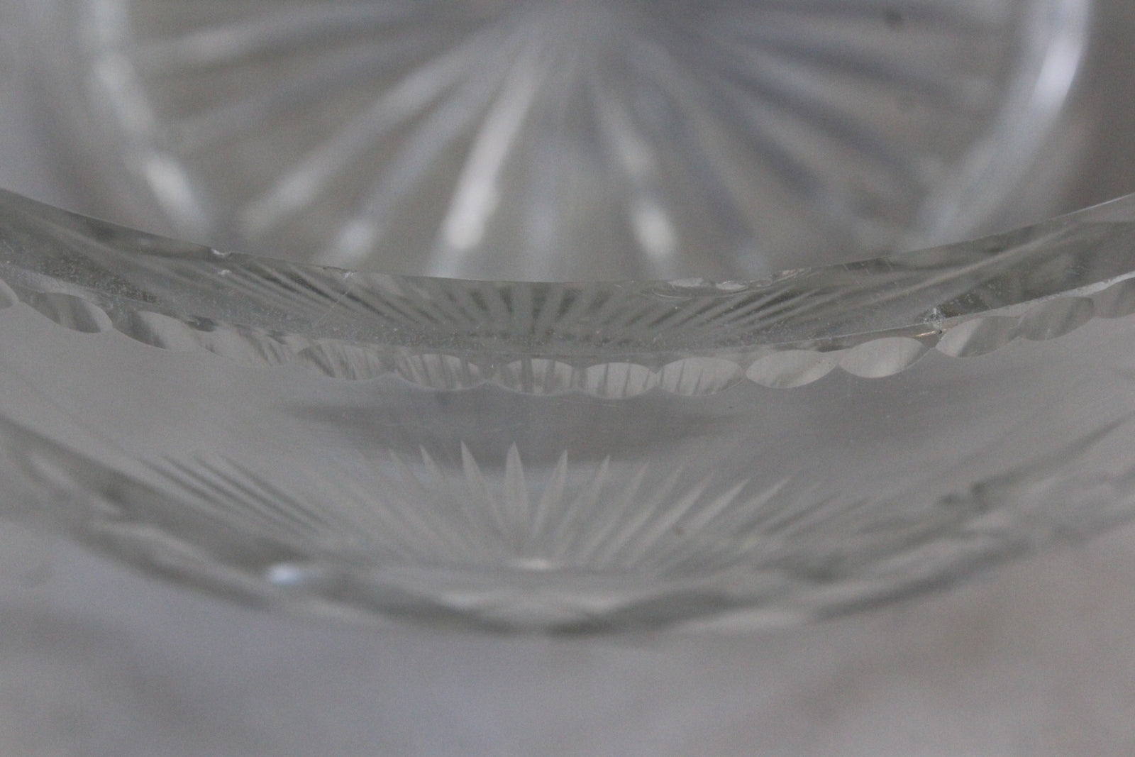 Cut Glass Trifle Serving Bowl - Kernow Furniture