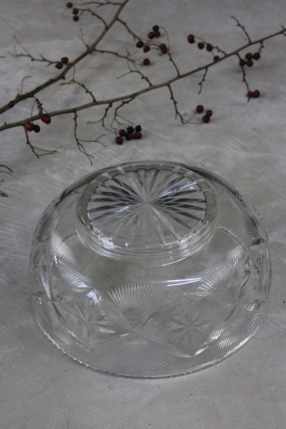 Cut Glass Trifle Serving Bowl - Kernow Furniture