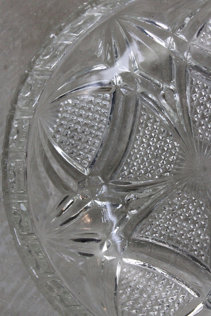 Vintage Pressed Glass Bowl - Kernow Furniture