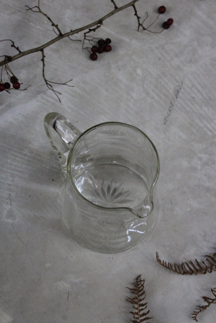 Vintage Etched Glass Jug - Kernow Furniture