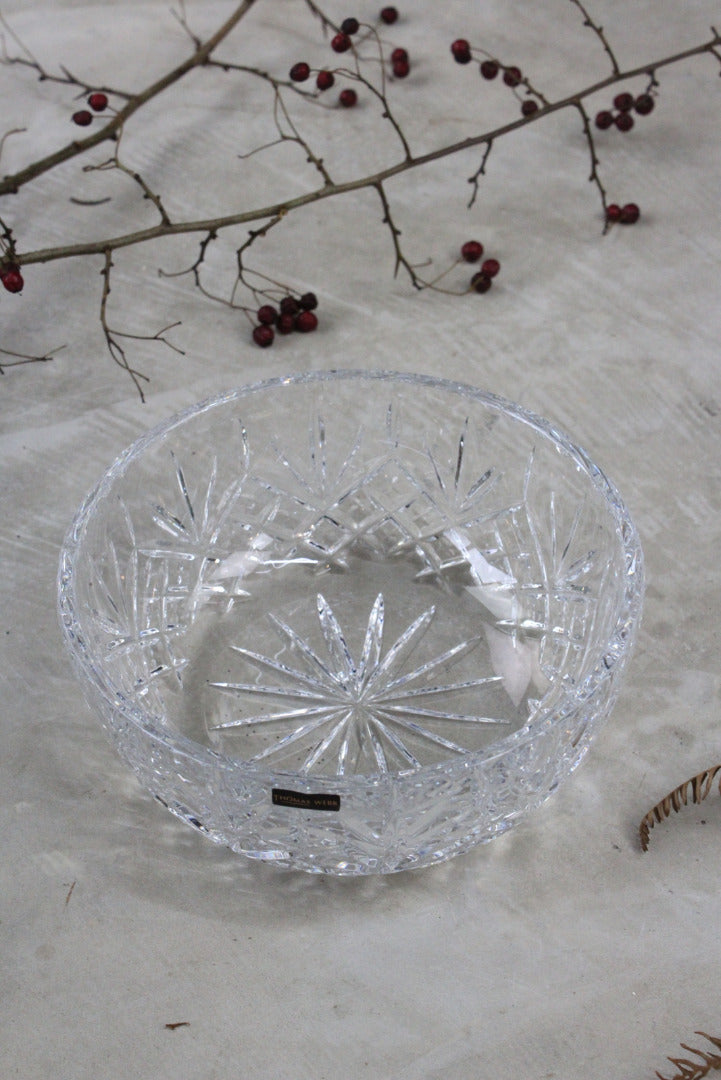 Thomas Webb Crystal Bowl - Kernow Furniture