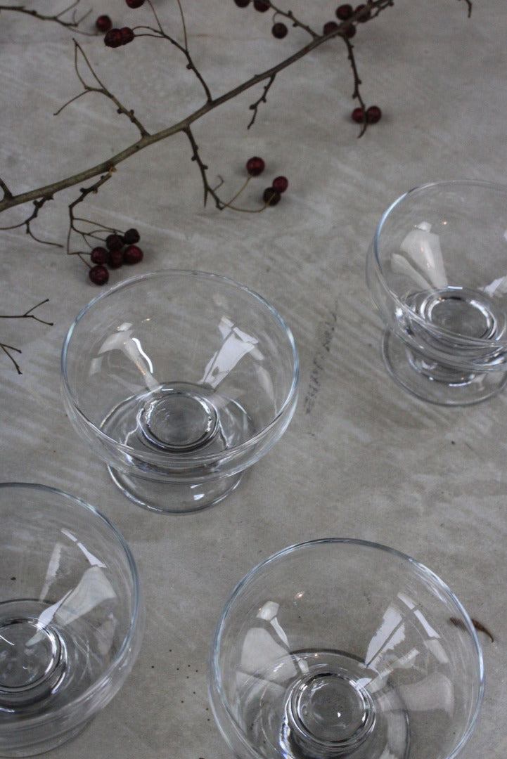 5 Glass Dessert Bowls - Kernow Furniture