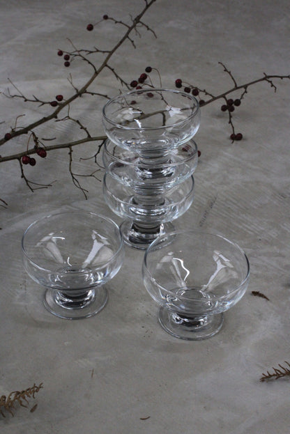 5 Glass Dessert Bowls - Kernow Furniture