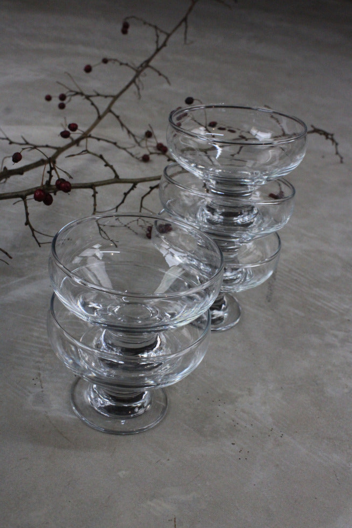 5 Glass Dessert Bowls - Kernow Furniture