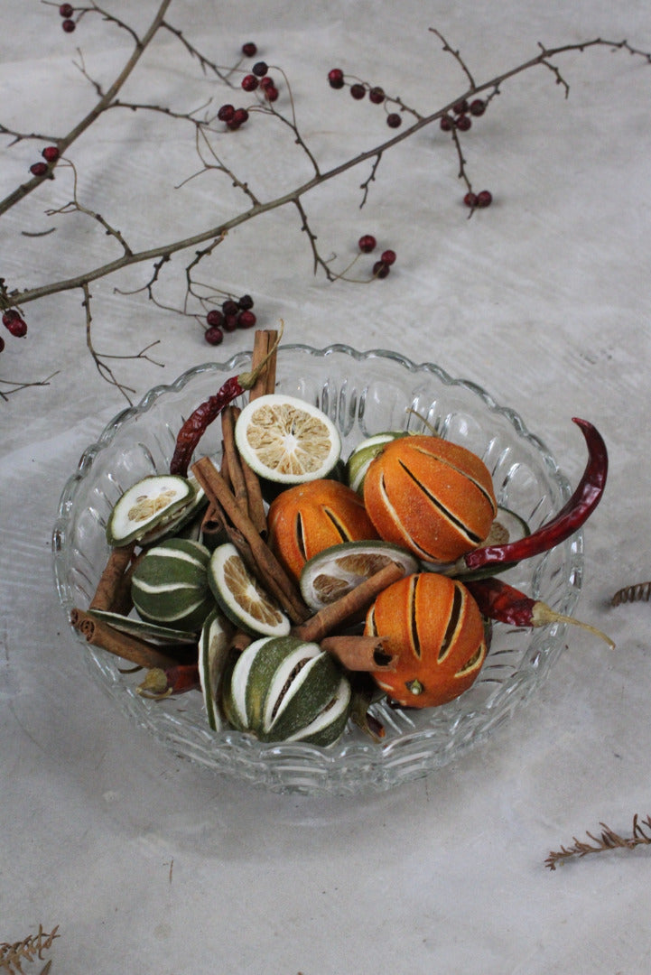 Vintage Pressed Glass Dessert Bowl - Kernow Furniture