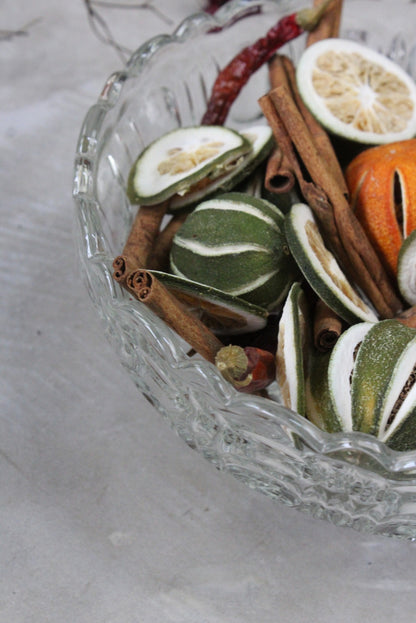 Vintage Pressed Glass Dessert Bowl - Kernow Furniture