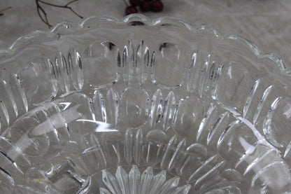 Vintage Pressed Glass Dessert Bowl - Kernow Furniture