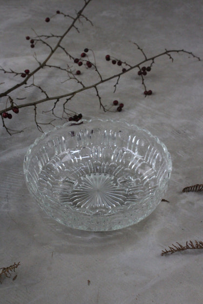 Vintage Pressed Glass Dessert Bowl - Kernow Furniture