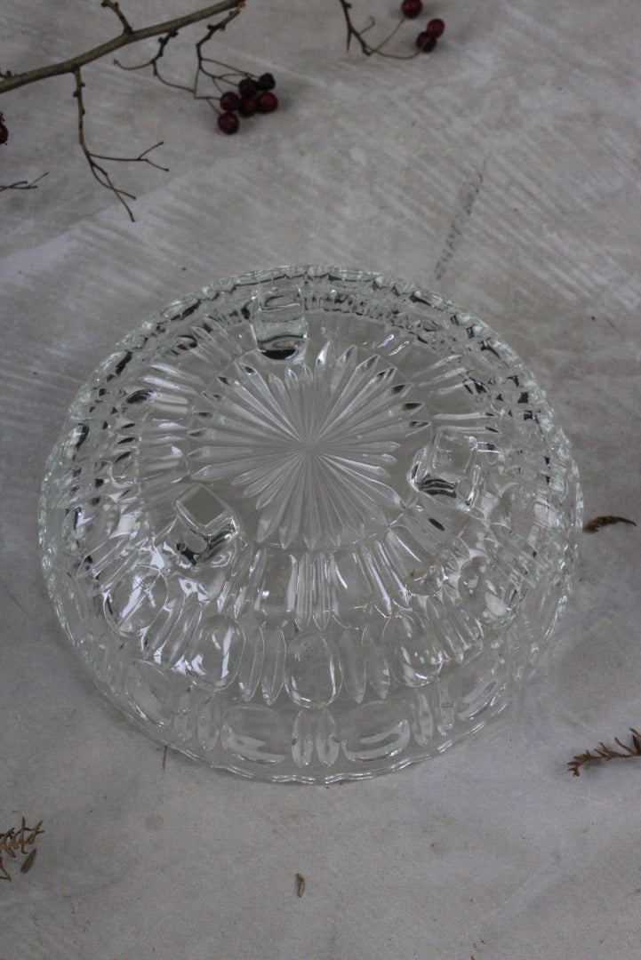 Vintage Pressed Glass Dessert Bowl - Kernow Furniture