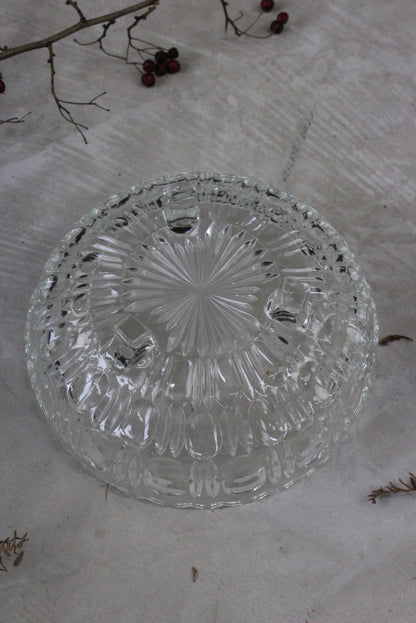 Vintage Pressed Glass Dessert Bowl - Kernow Furniture