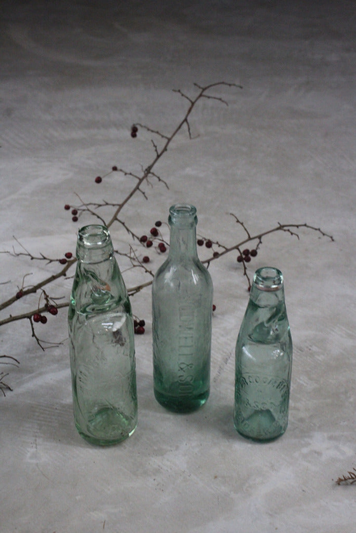 Vintage Glass Codd Bottle - Kernow Furniture