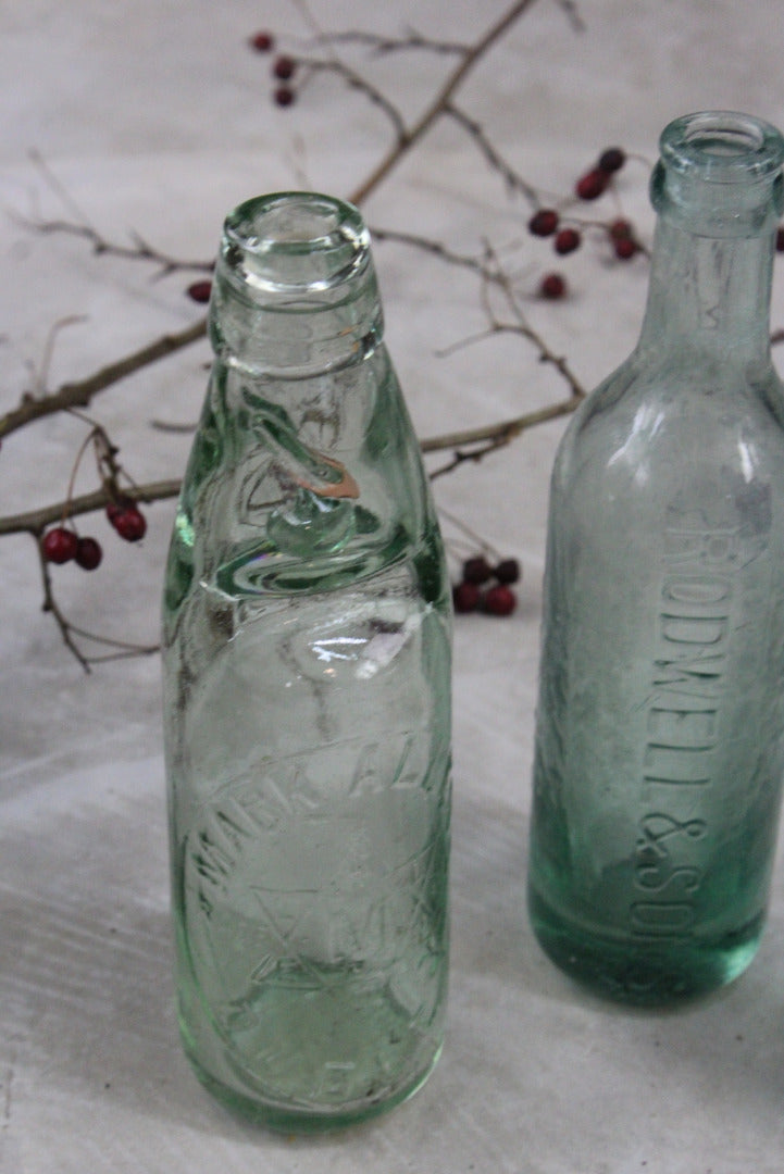 Vintage Glass Codd Bottle - Kernow Furniture