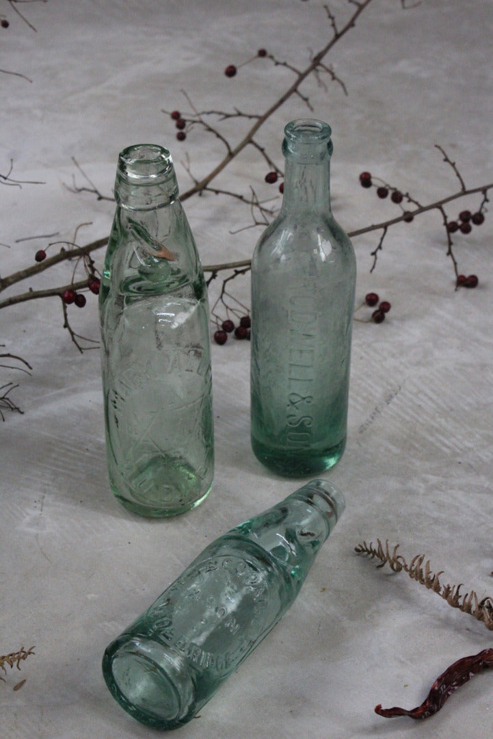 Vintage Glass Codd Bottle - Kernow Furniture