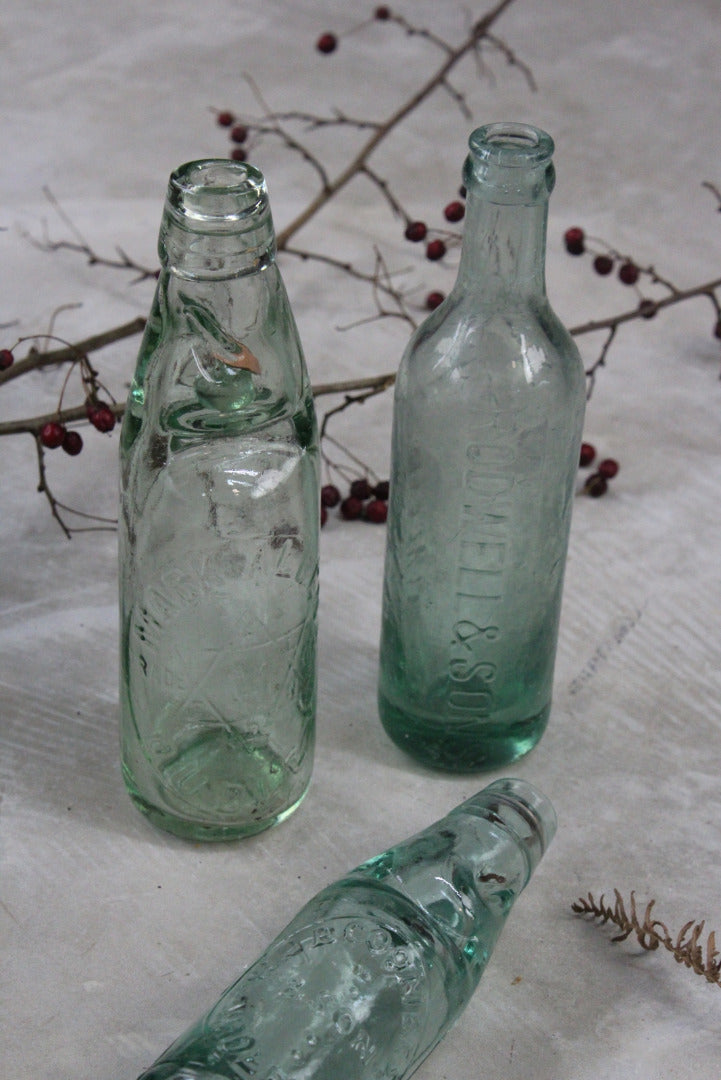 Vintage Glass Codd Bottle - Kernow Furniture