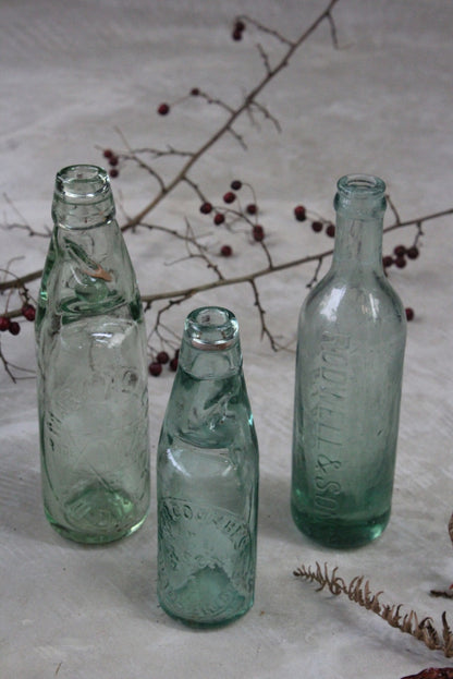 Vintage Glass Codd Bottle - Kernow Furniture