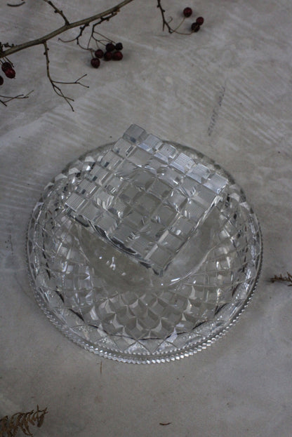 Cut Glass Tazza - Kernow Furniture