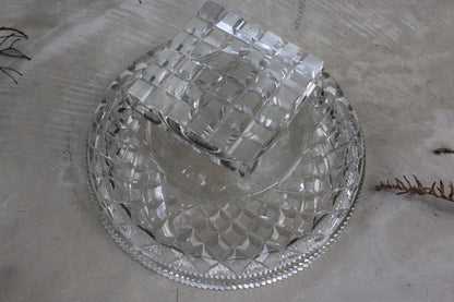 Cut Glass Tazza - Kernow Furniture