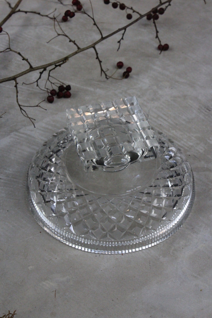 Cut Glass Tazza - Kernow Furniture