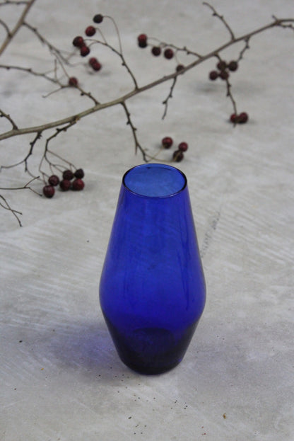 Blue Glass Vase - Kernow Furniture