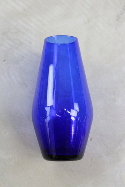 Blue Glass Vase - Kernow Furniture