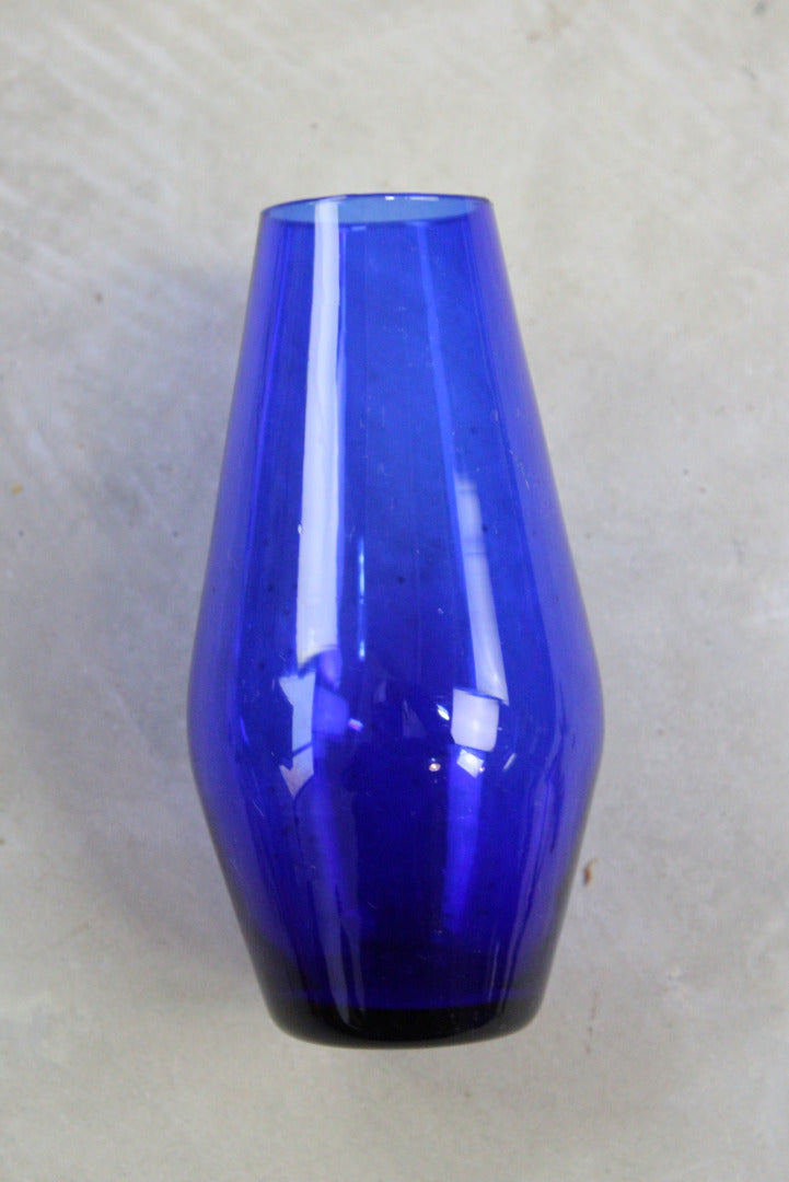 Blue Glass Vase - Kernow Furniture