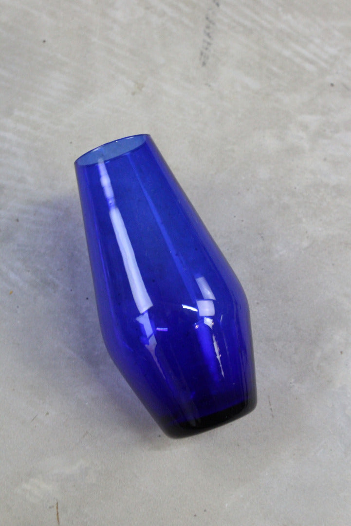 Blue Glass Vase - Kernow Furniture