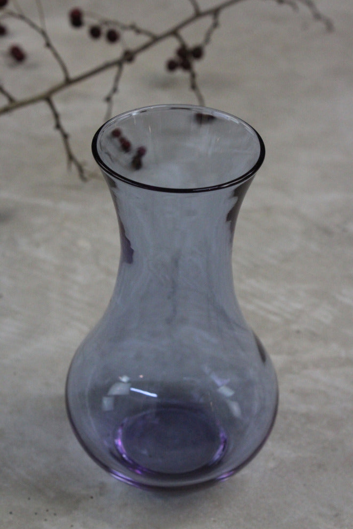 Lilac Glass Vase - Kernow Furniture