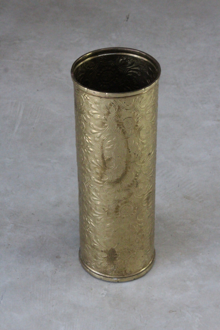 Pressed Brass Umbrella Stand - Kernow Furniture