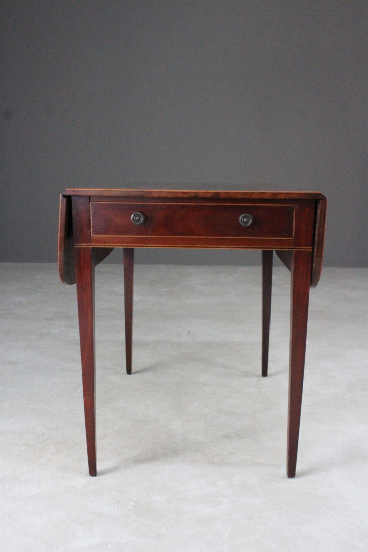 Mahogany Drop Leaf Table - Kernow Furniture