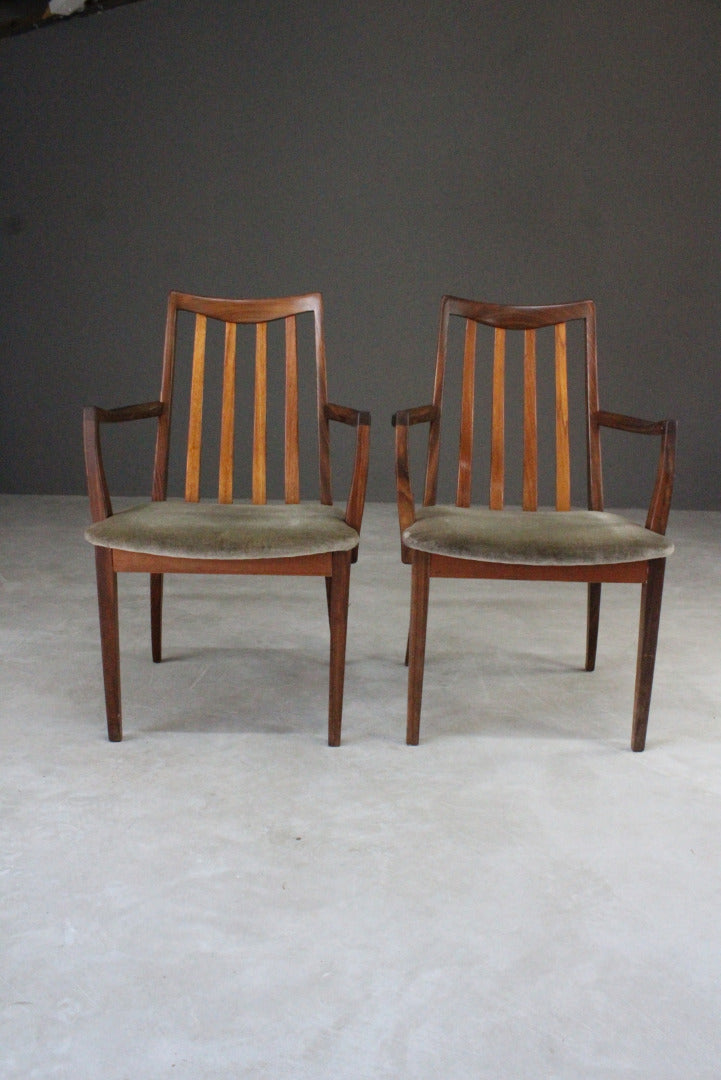 Pair G Plan Fresco Carver Chairs - Kernow Furniture