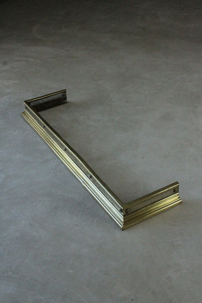 Brass Fire Fender - Kernow Furniture