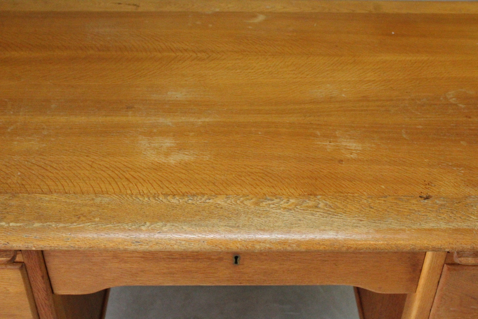 Vintage Oak Desk - Kernow Furniture