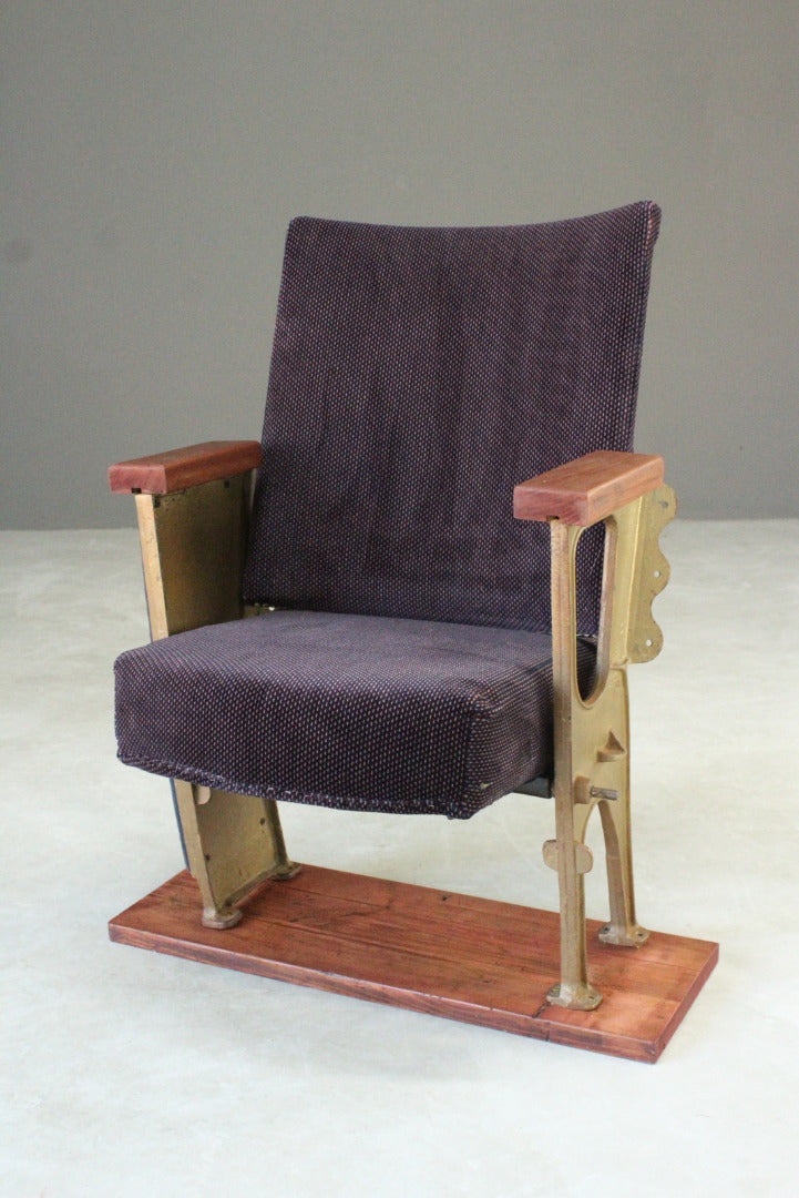 Vintage Folding Cinema Seat - Kernow Furniture